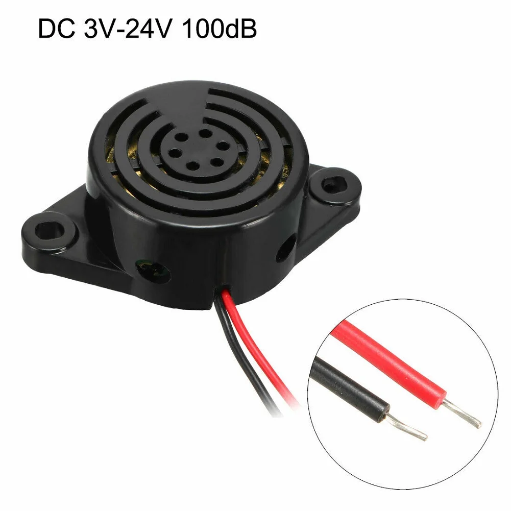 

100dB Electronic Buzzer Vehicle Electronics 15mA 1Pc 4.3 Inch Black Plastic 1.89 X 1.14 X 0.59 Inches High Quality