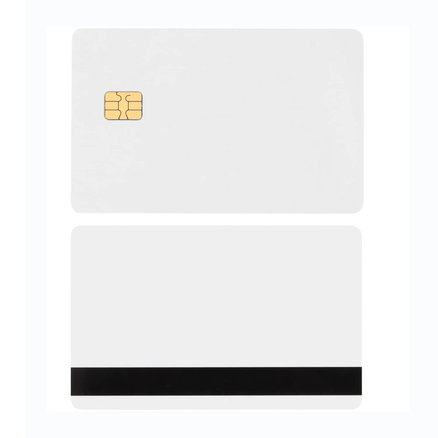 

Чип SLE4442, белая карта, контактная плата ИС с 2 треками, Hico, магнитная полоса 2 в 1, чистый ПВХ ИС, интеллектуальная карта на заказ