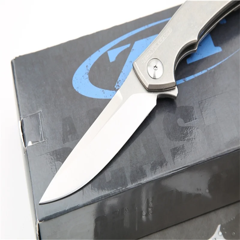 

ZT0450 Titanium Alloy Bearing Folding Knife S35VN Sharp Blade 58HRC Handle Survivcal Outdoor EDC Packet Tool Gifts For Men
