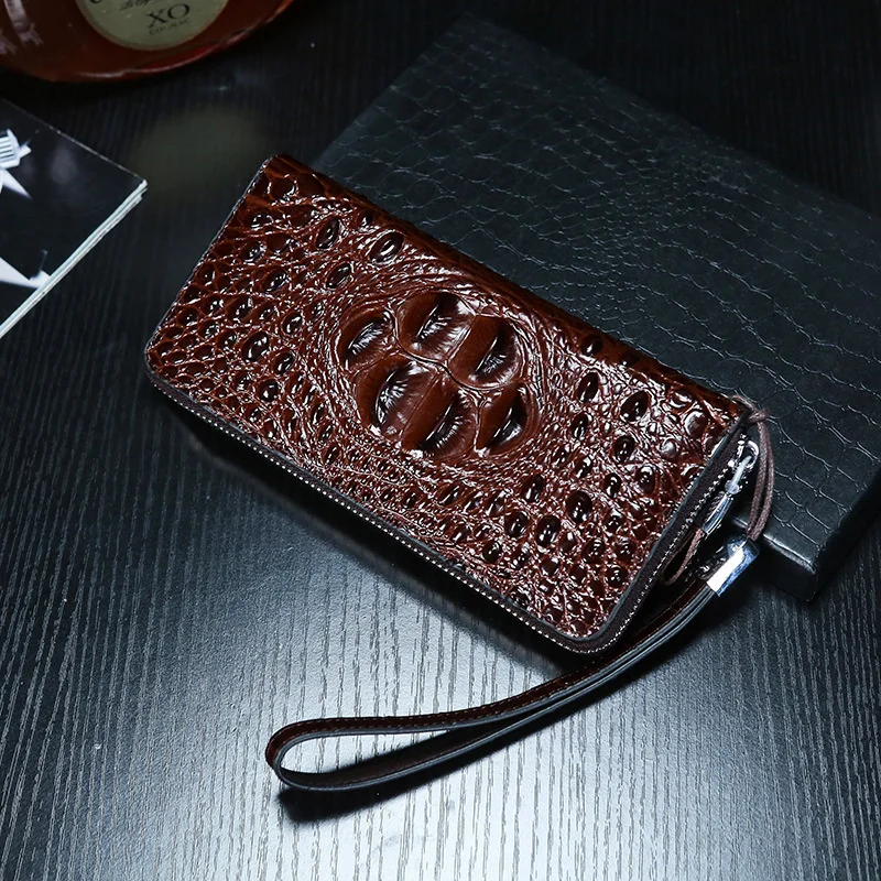 Woman Wallet Men Clutch Bags Cowhide Men's Large Capacity Personalized Luxury Fashion Genuine Leather Purse Wholesale Purses