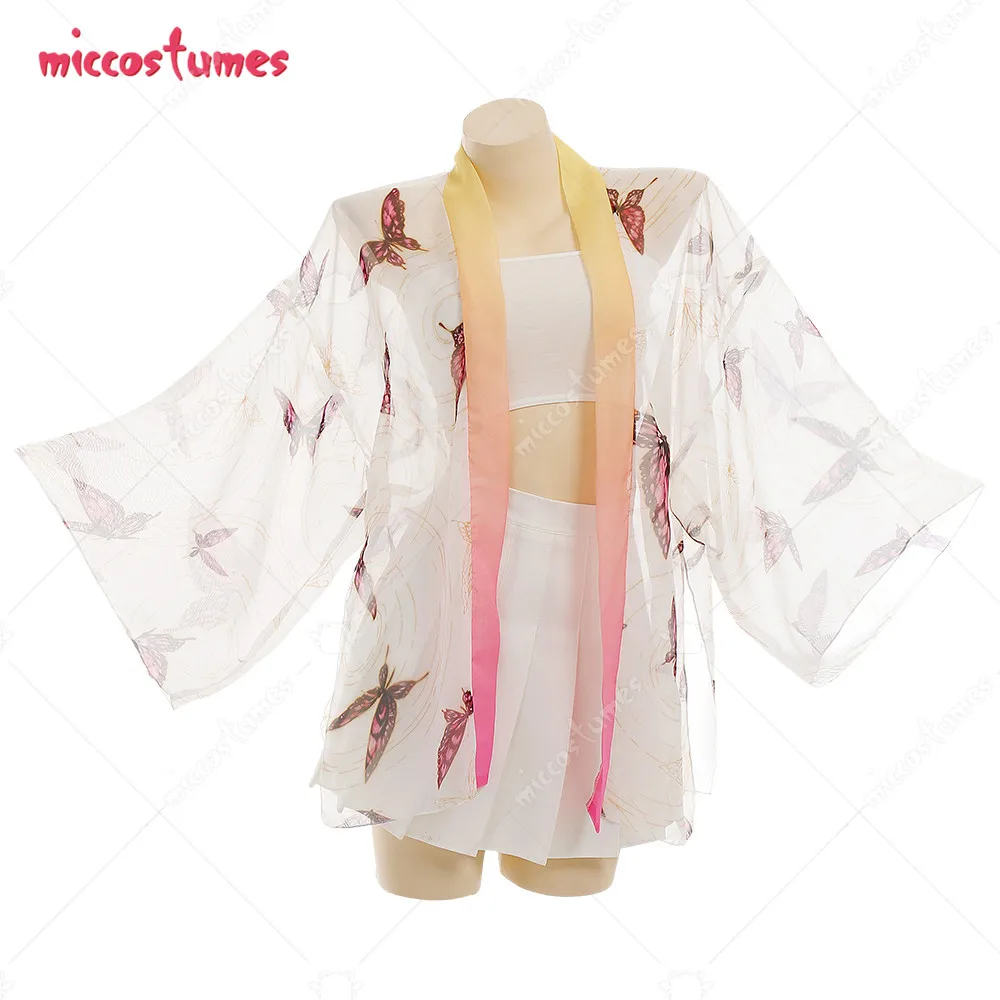 

Swimsuit for Wmen Haori Cover-up with Pink Butterfly Summer Kimono Cardigan