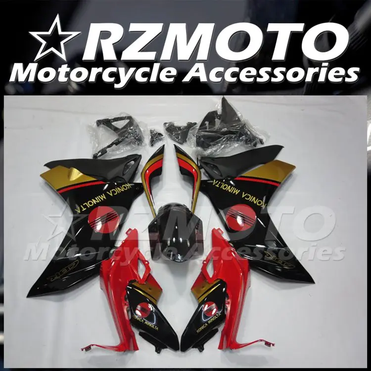 

Литьевая пресс-форма, новый комплект обтекателей из АБС-пластика для мотоцикла HONDA CBR600F 2011 2012 11 12 13, кузов красного и черного цвета на заказ