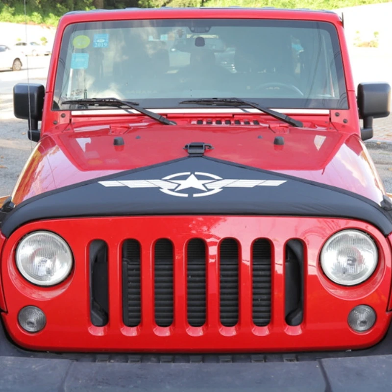 Капот двигателя автомобиля Sansour для Jeep Wrangler JK 2007-2017 защитный чехол переднего