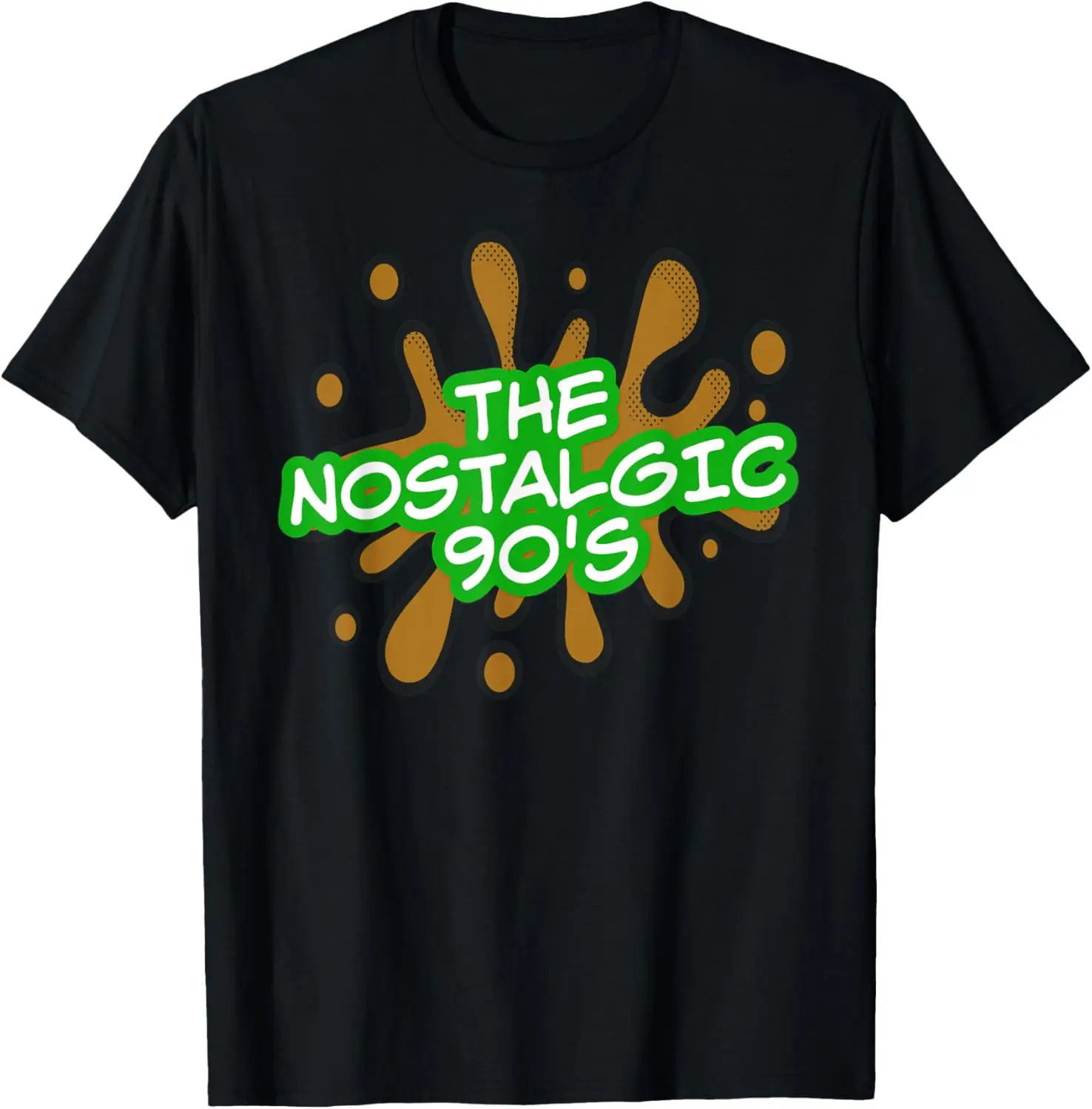 Ностальгическая футболка в мультяшном стиле 90-х годов Splat Fun Cool Nineties TV Trend