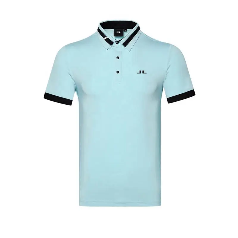 Golf Shirts Men's Short-sleeved T-shirt Sports Quick-drying Breathable Polo Shirt Casual Loose Jersey Golf Lapel Ball Clothes