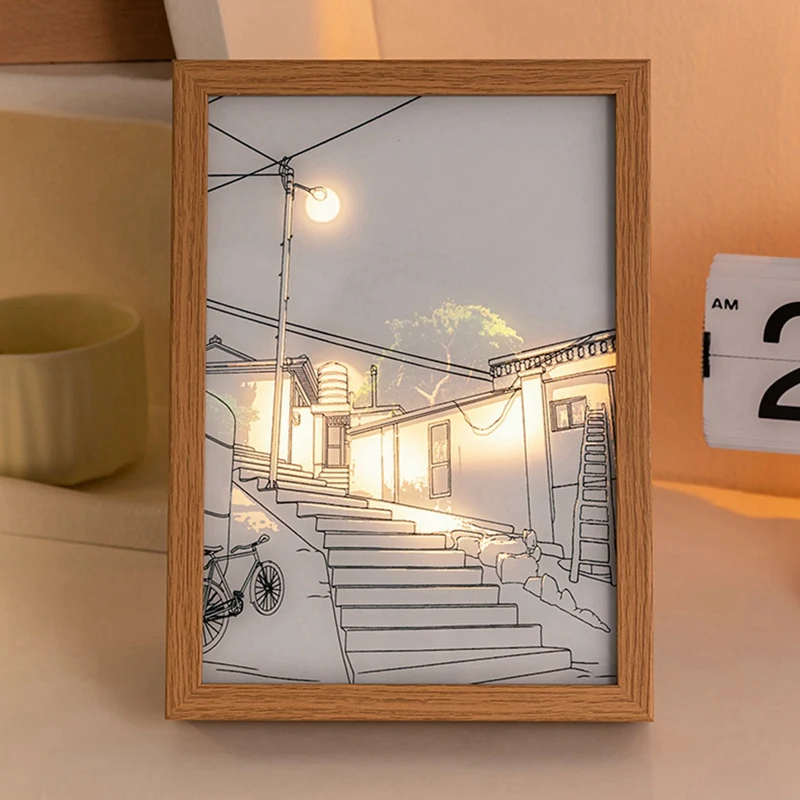 Искусственная живопись искусственная ночь прикроватная лампа атмосферная