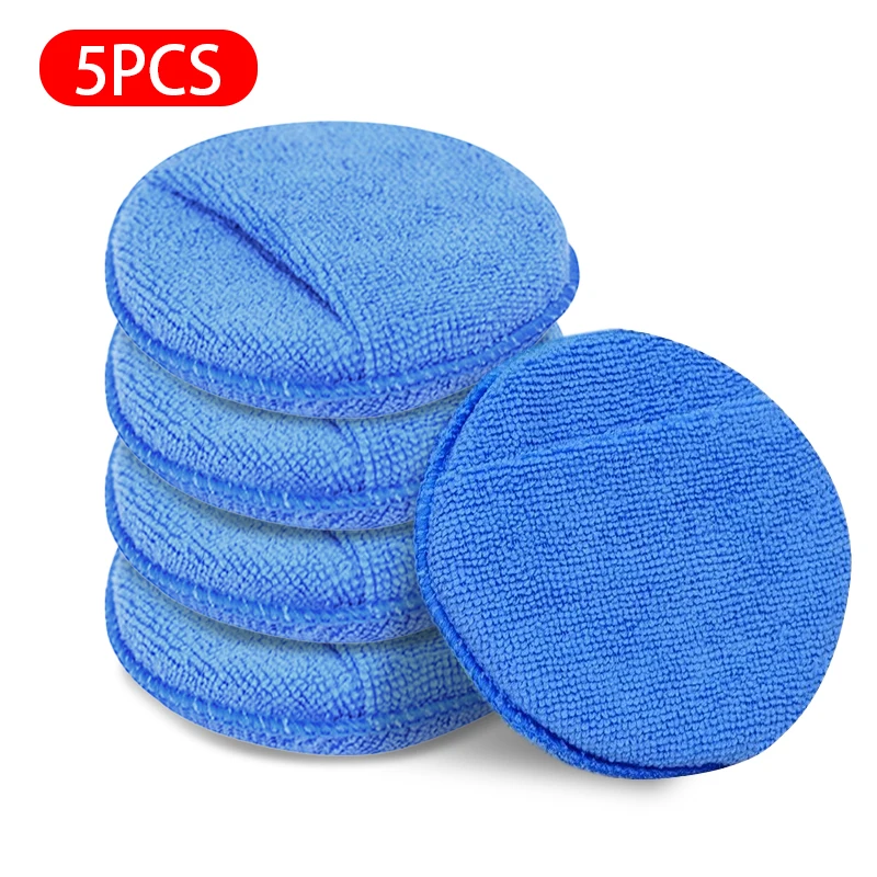 

Губка-аппликатор Из Микрофибры SEAMETAL Для Полировки Автомобиля С Карманом Для Пальца, 5/10 Шт., Синяя/серая, Для Ухода За Авто