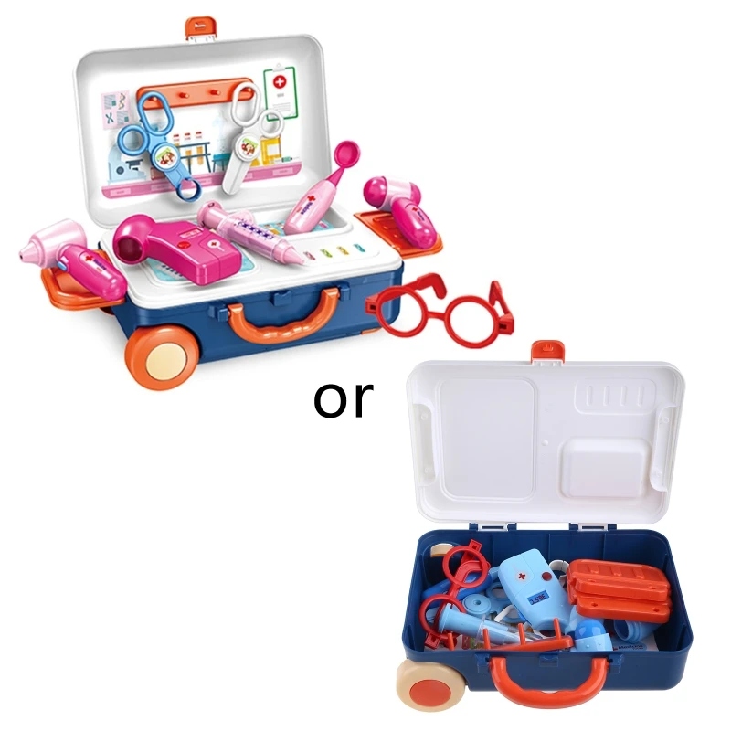 

Suitcase Package Simulation Girl Beauty Tool Portable Kitchen Utensils Medicals