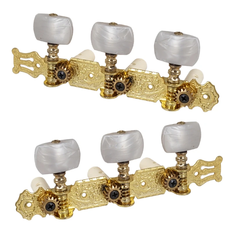 

2Pcs/Set Acoustic Guitar White Pearl Tuning Pegs Keys Tuners Machine Heads for Guitar String Accessories