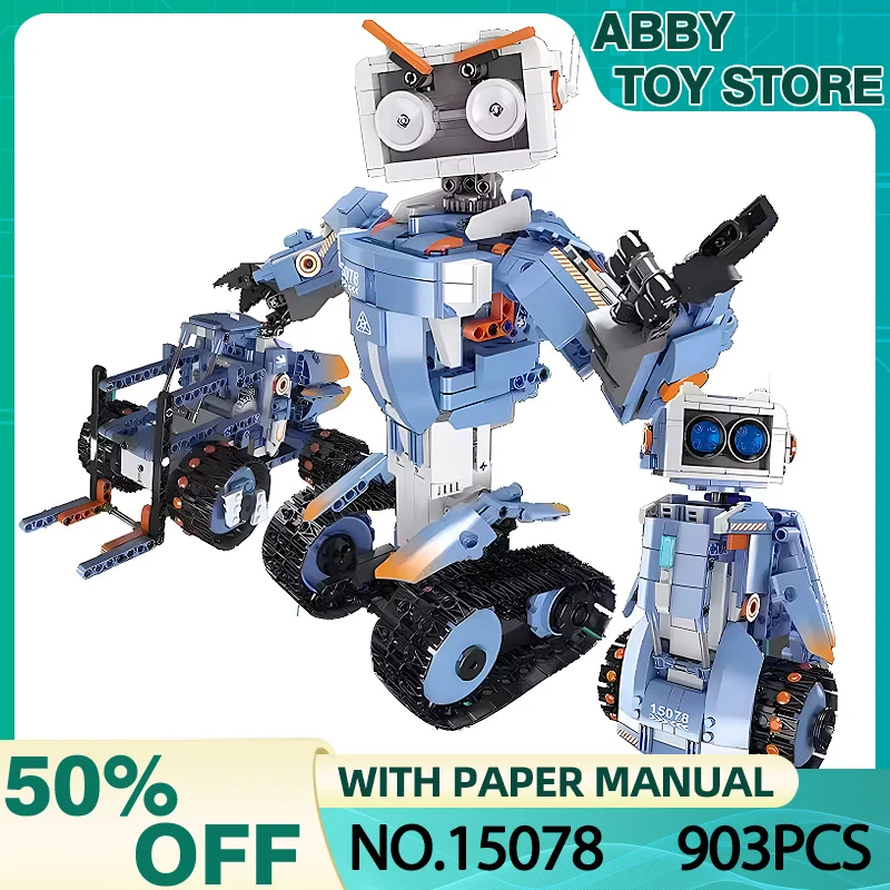 15078 технический робот Mould King строительные блоки радиоуправляемое приложение