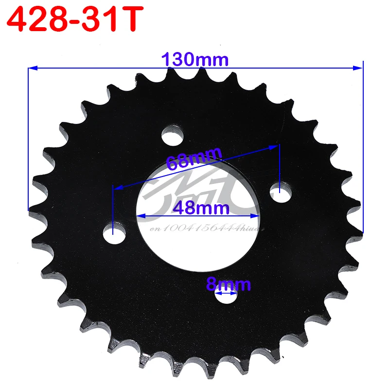 

Motorcycle parts Chain 428 Rear Sprocket 31T 31 tooth For Go-kart ATV Bike