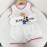 childrens suit summer new childrens mesh sports vest suit korean version boys and girls basketball clothes football clothes
