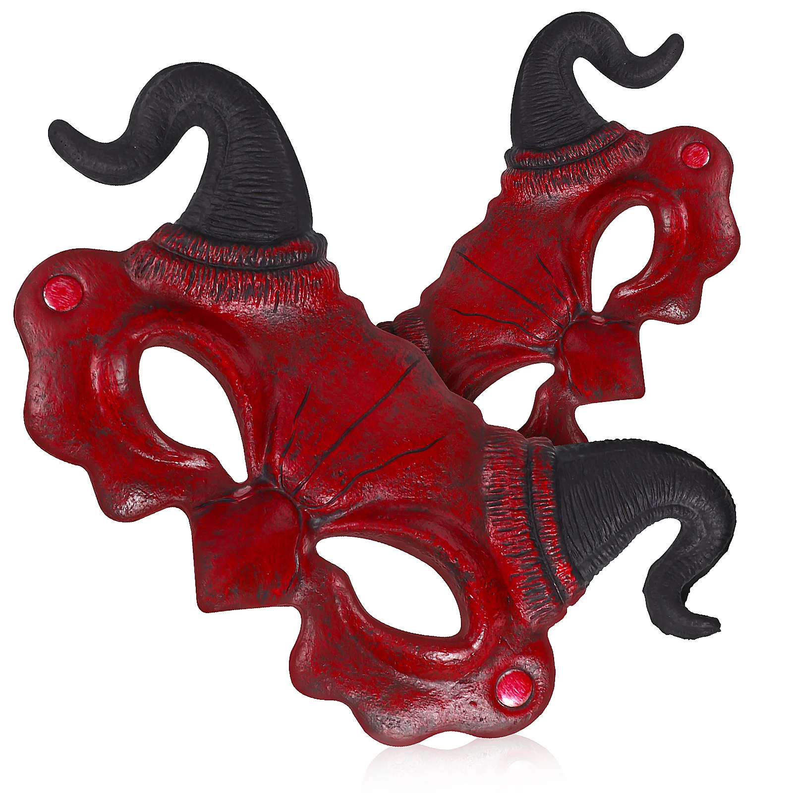 

2 Pcs Mask Adult Party Fancy Dress Adults Men Demon 3d Pu Foam Props Man Costume