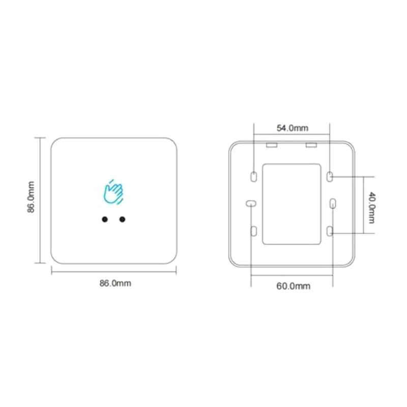 Бесконтактный инфракрасный дверной замок с установкой на ИК-поверхность кнопка