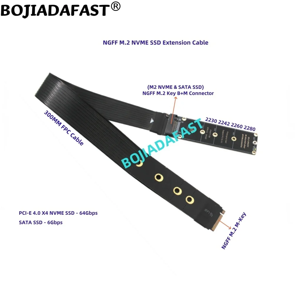 Переходник NGFF M.2 Key-M с интерфейсом B + M PCI-E 4 0 4X M2 NVME SATA SSD адаптер карта