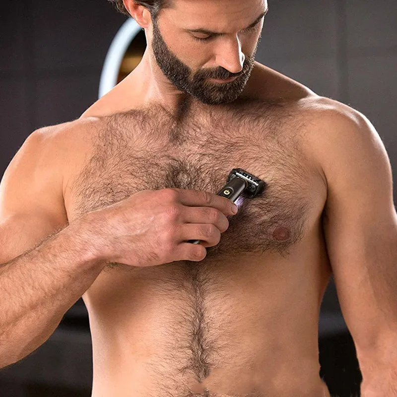 

Hybrid Electric Trimmer Razor Shaver Waterproof Washable Beard Grooming Body Hair Groomer For Men And Women