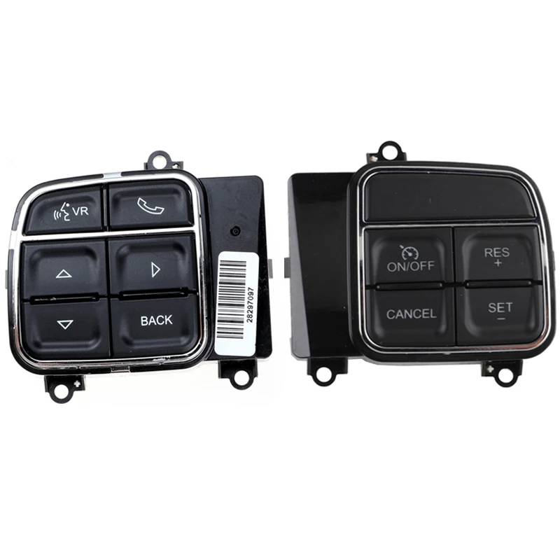 

Переключатель круиз-контроля на руль 56046255AD 56046094AE черный для 2011-2018 Jeep Dodge Chrysler 300 Town & Country