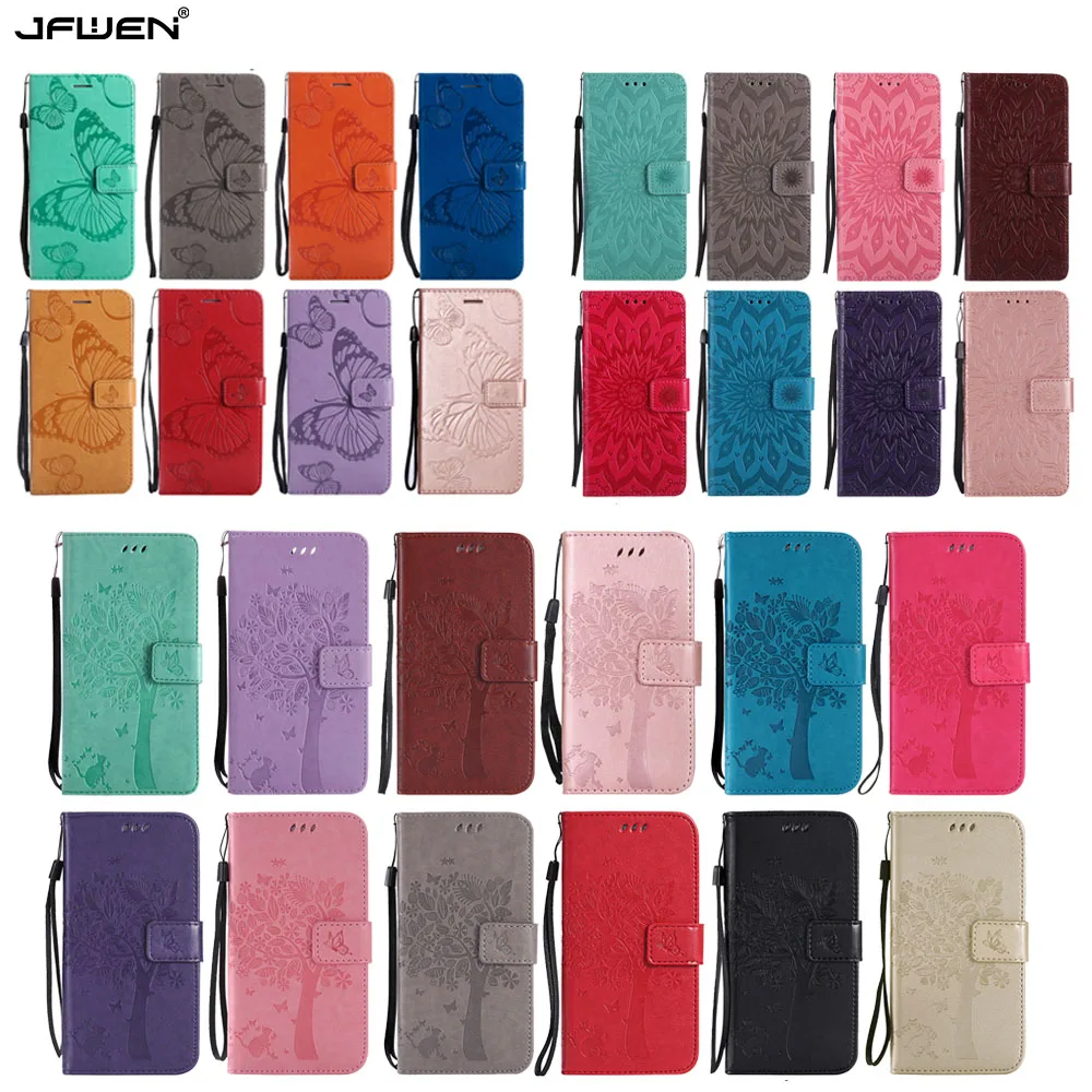 3D Leather Phone Case For Samsung Galaxy S22 S21 S20 FE Note 10 20 Ultra S10 S10E S9 S8 Plus Magnetic Flip Wallet Shell Cover
