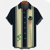 2022 brand clover shirt lightweight and breathable hawaiian shirts men casual tops beach short sleeve summer lapel shirts 5xl