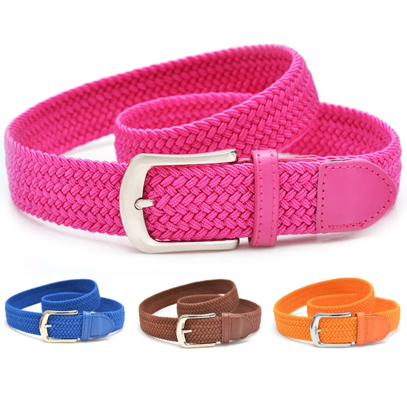 

Women Fashion Hot Elastic Belts Wide Elastic Stretch Waist Waistband High Elasticity Fabric Belts for Women Dresses Metal Buckle