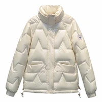 2023 short winter jacket women parkas coat winter stand collar solid autumn winter coat warm puffer jacket women clothing