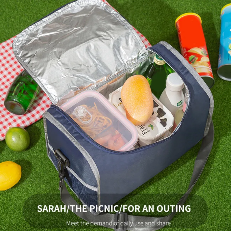 

Вместительная сумка-холодильник для кемпинга, водонепроницаемая изолированная портативная наружная сумка для еды с ремешком через плечо