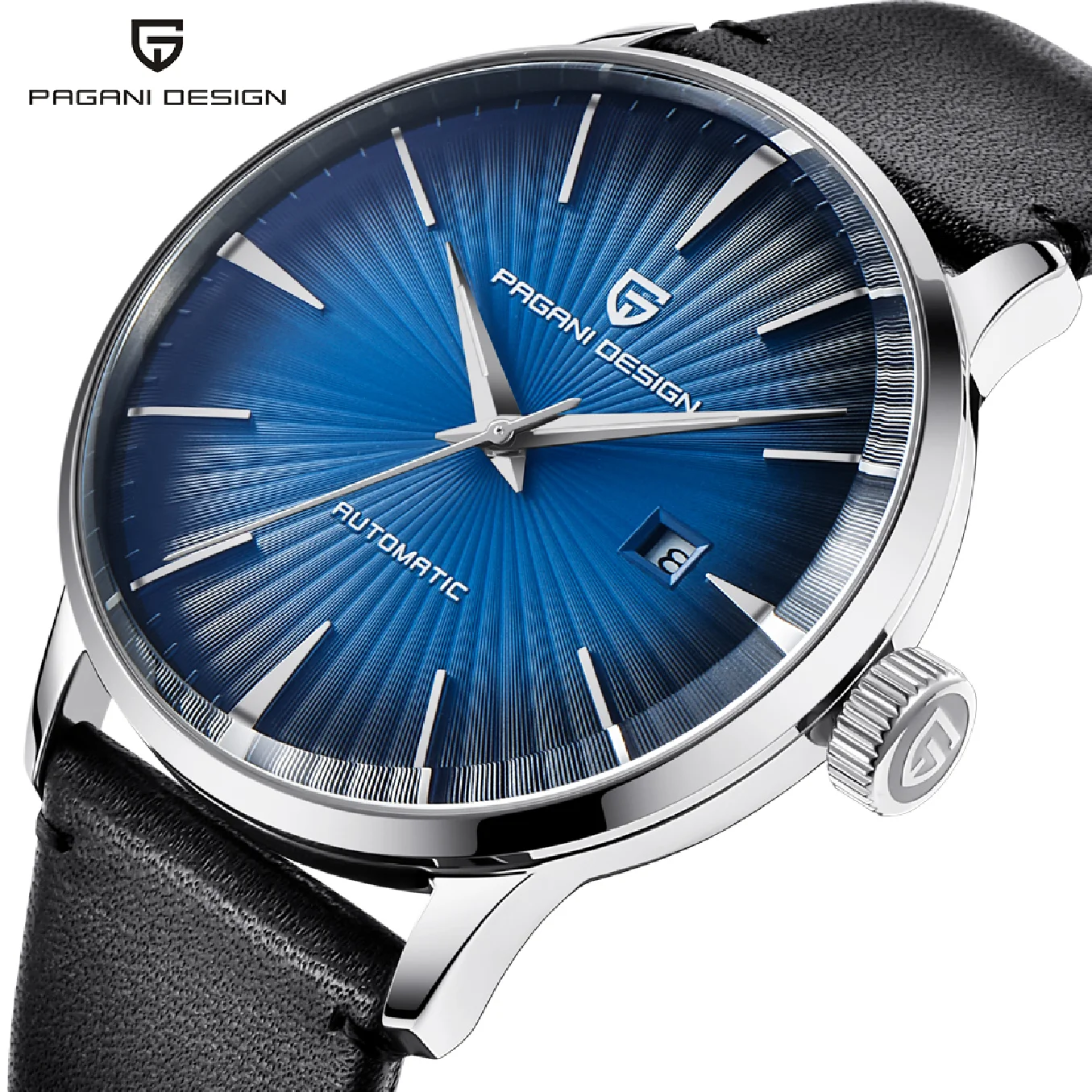 

PAGANI DESIGN Men Mechanical Watches 100M Waterproof Genuine Leather Top Brand Luxury Automatic Business Wrist Watch For Men