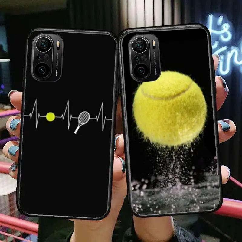

Tennis Ball Phone Case For xiaomi redmi POCO F1 F2 F3 X3 Pro M3 9C 10T Lite NFC Black Cover Silicone Back Prett mi 10 ultra cove