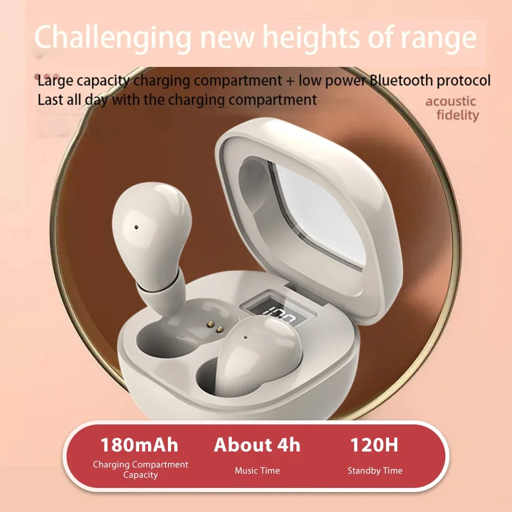 Фото Xiaomi TWS Беспроводные Bluetooth-наушники-вкладыши Невидимые наушники для сна с микрофоном Наушники с шумоподавлением Hi-Fi музыкальная гарнитура №2