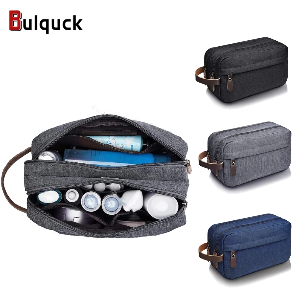 

Double-layer Zipper Storage Bag Water-proof Large Capacity Hanging Portable Travel Toiletry Bag Home Organizer Bag Wash Bag