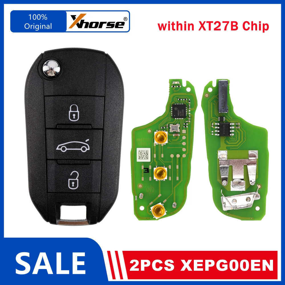 

2 Шт. XHORSE XEPG00EN Super Remote XT27B Чип Смарт-ключ 3-кнопочный Английская Версия Для Инструмента Программирования VVDI
