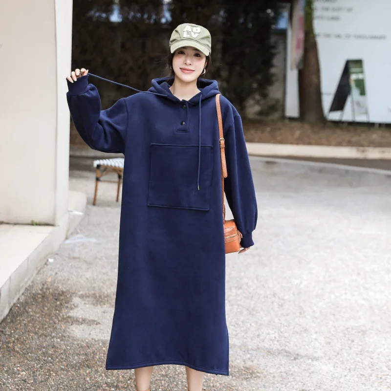 Рисунок 5 - Теплое флисовое зимнее платье с капюшоном