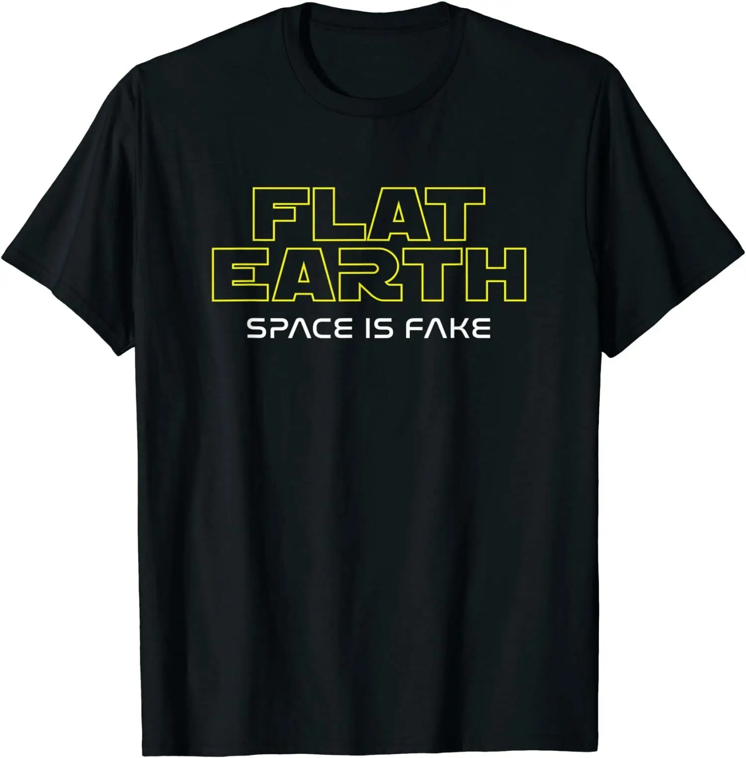 

Funny Flat Earth Space Is Fake Fashionshow Unisex Japanese T-shirt Harajuku Aesthetic Tee Hipsters Grunge Harajuku Casual Top