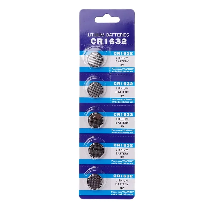 

NEW 5PCS Button Battery CR1632 Lithium Coin Cell Batteries 3V LM1632 BR1632 ECR1632 CR 1632 Electronic Watch Toy Remote