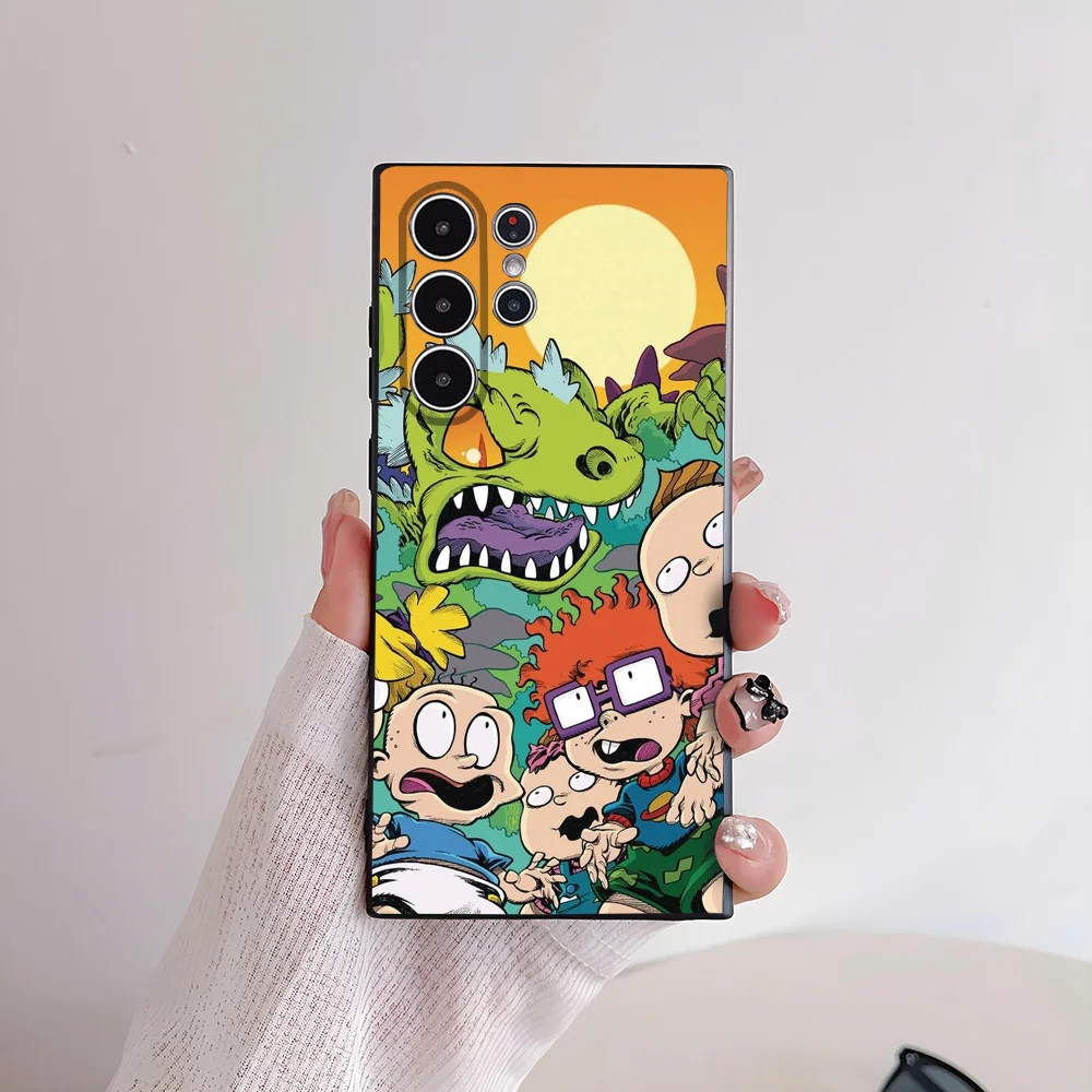 Фото Чехол для телефона с рисунком R-Rugarts для Samsung Galaxy S25 S24 S22 S23 Ultra S21 S20 Plus 5G, матовый нескользящий мягкий чехол с полным покрытием №2