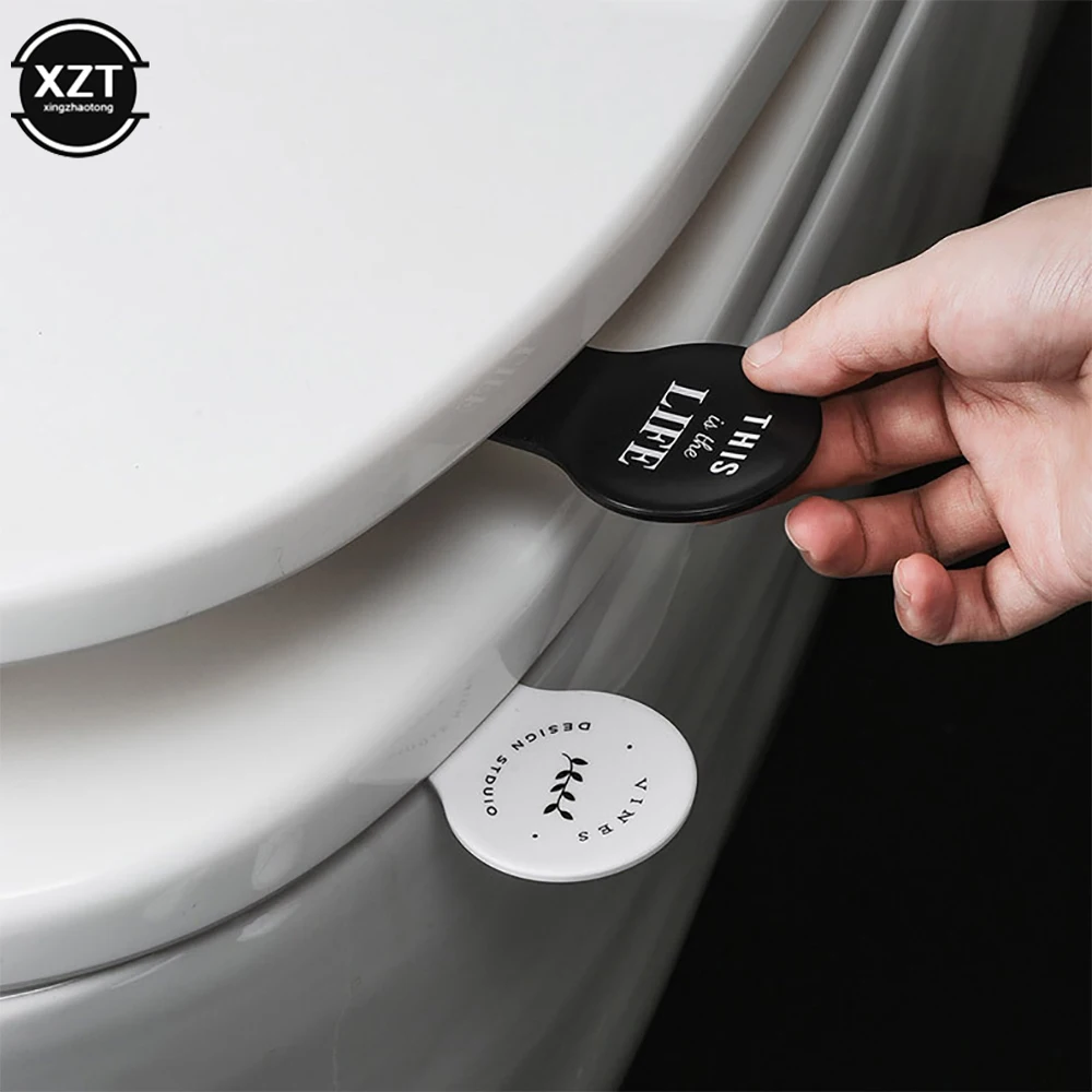 

2Pcs Sanitary Toilet Seat Lifter Closestool Cover Lift Handle Toilet Seat Cover Lifter For Bathroom Accessories Organization