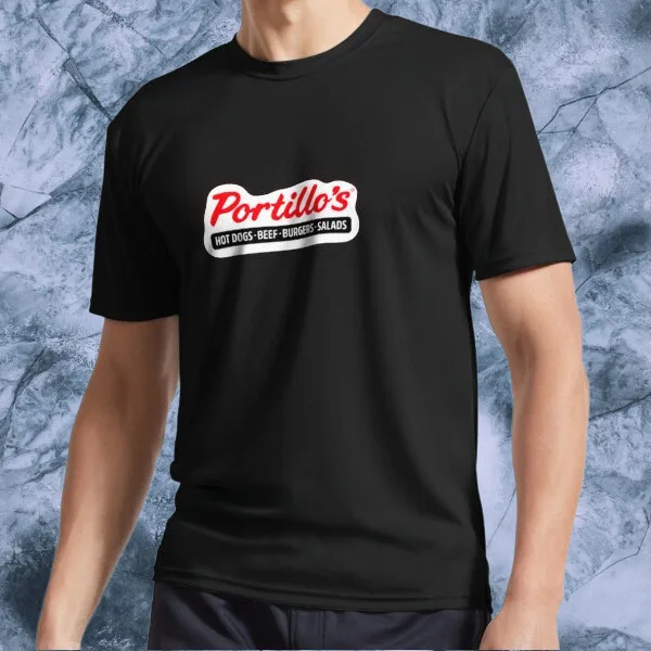 Спортивная футболка PORTILLOS Забавный Логотип Мужская