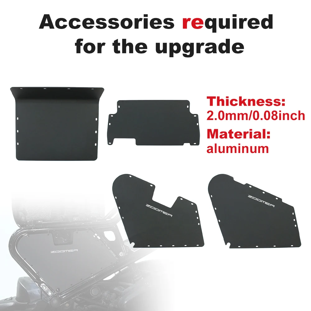 Подходит для Honda Ruckus / Zoomer NPS50 2003 2004 2005 2006 2007 2008 2009 2010-2024 черный корпус хранения под