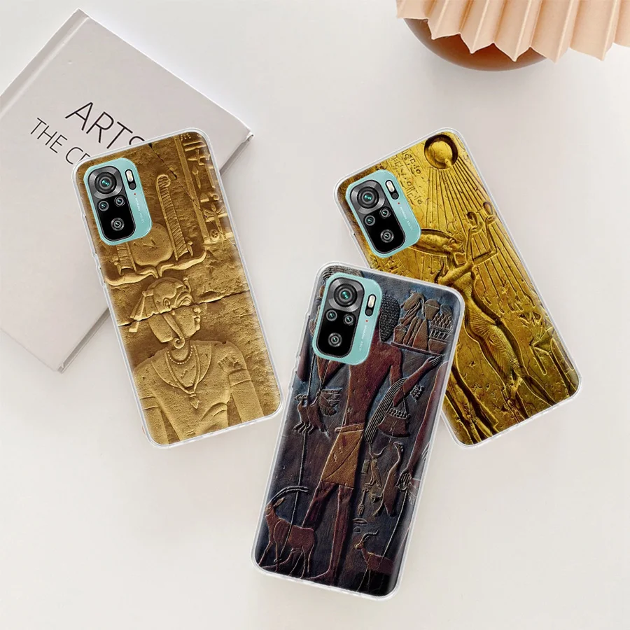 

Carved stone statues on Egyptian stone walls Phone Case For Xiaomi Redmi 10 Prime 10A 10C 10X 9A 9C 9T 8A 7A 6A 9 8 7 6 S2 K40 P