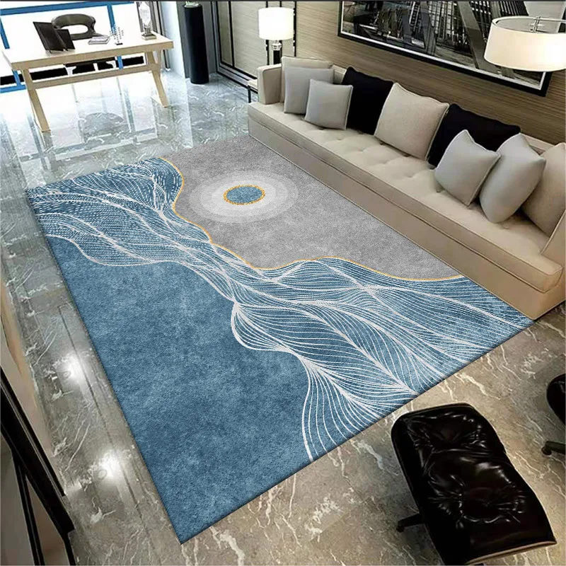 

Nordic Living Room Carpet Simple Pattern Household Carpet Absorbent Floor Mat Carpet Whole Multi-Size Carpet