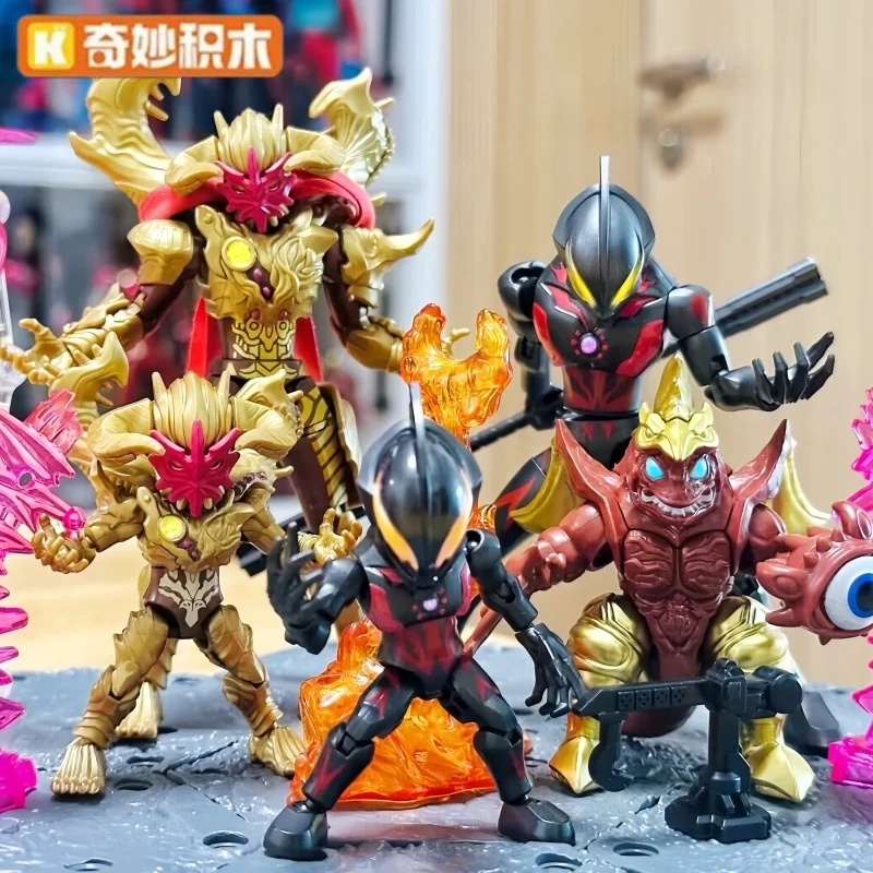 Фото Коллекционная сборная игрушка Keeppley Ultraman: Мини-наборы-сюрпризы (Blind Box) из серии «Первая волна: Pocket Party Galaxy Victory» для фанатов аниме №1