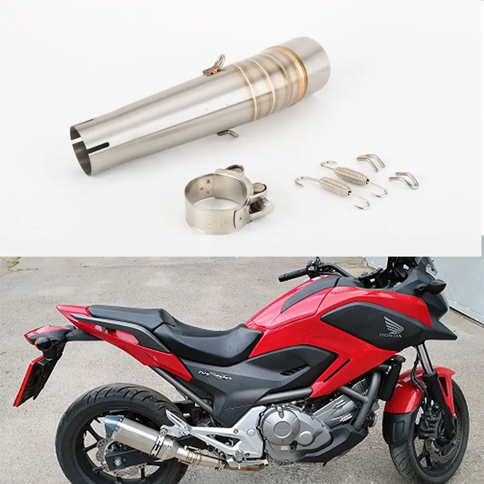 _ Звеньевая труба для HONDA NC700X NC750X NC750S NC700S 2012-2017 nc700 глушитель выхлопной трубы nc750 |