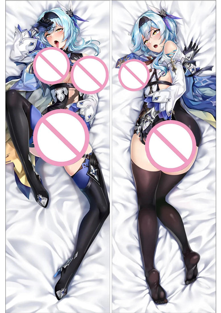 

Чехол для косплея Genshin Impact Eula Подушка «Dakimakura» с голубыми волосами, наволочка для обнимания тела в течение длительного срока службы