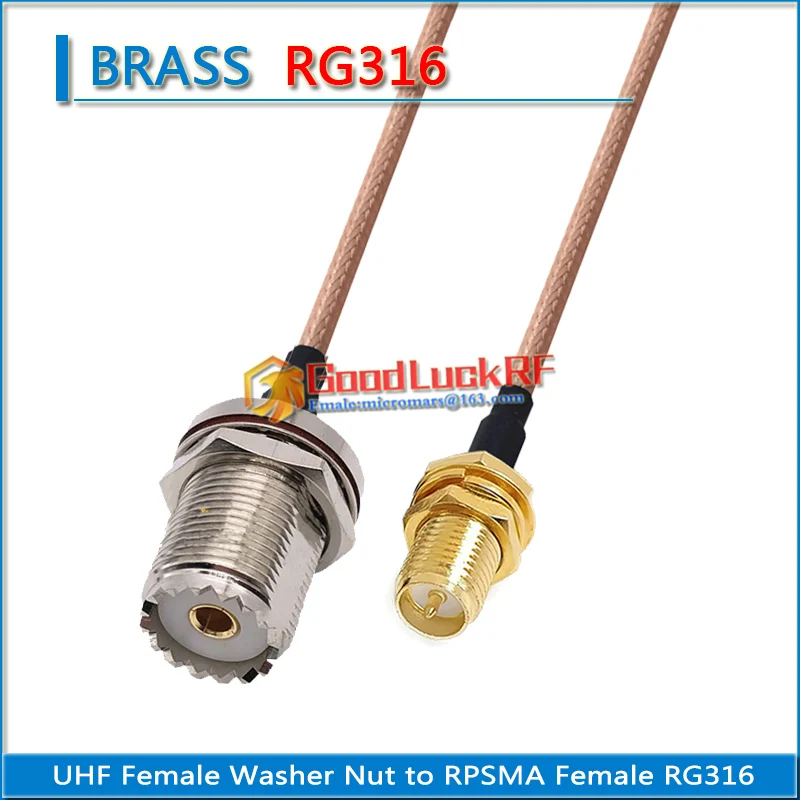 

PL259 SO239 PL-259 SO-239 M UHF Male Female to SMA RP-SMA RPSMA Female Шайба Гайка Косичка Перемычка RG316 Кабель с низкими потерями 50 Ом