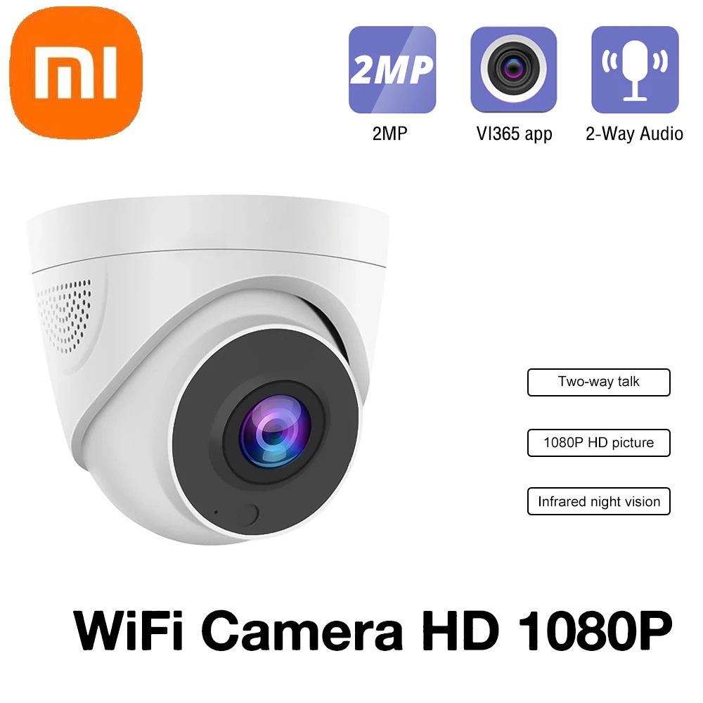 

2023 Xiaomi Новая Wi-Fi IP-камера 1080P HD Видеонаблюдение ИК Ночное Видение для дома двухстороннее аудио безопасность 2,8 мм купольная камера с микрофоном
