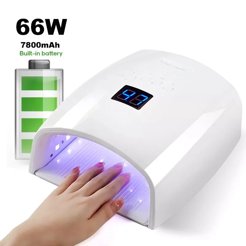 2023 Upgrade Rechargeable Nail Lamp Powerful Cordless Nail Dryer Manicure Machine UV Light for Nails Wireless UV LED Nail Lamp
