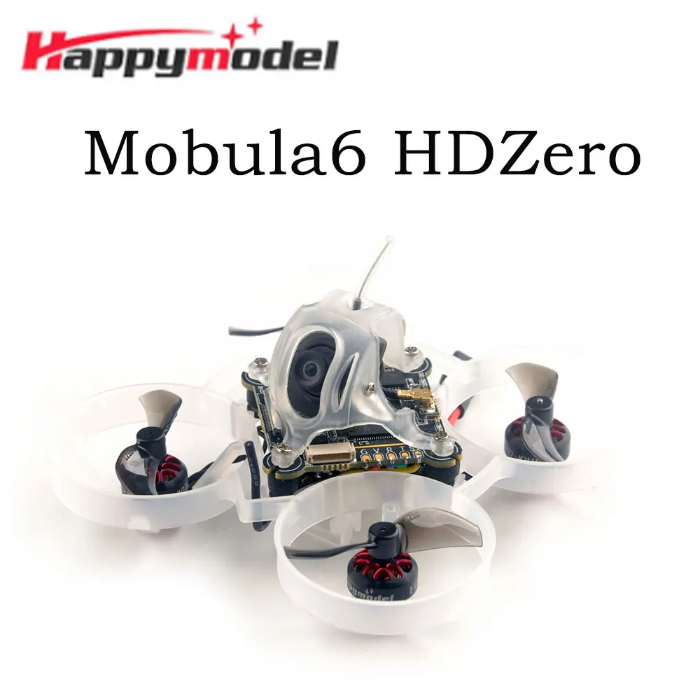 

HappyModel Mobula6 HDZero SuperbeeF4 Lite Built-in SPI FRSKY / ELRS EX0802 19000KV 65mm 1S HD FPV Brushless RC Whoop Drones