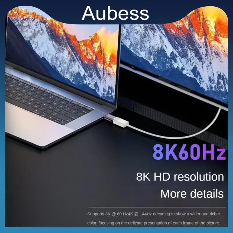 

Portable Displayport Adapter Bi-directional 32gbps Mini Adapter Dp Male-to-female 8k Computer Accessories Universal 60hz