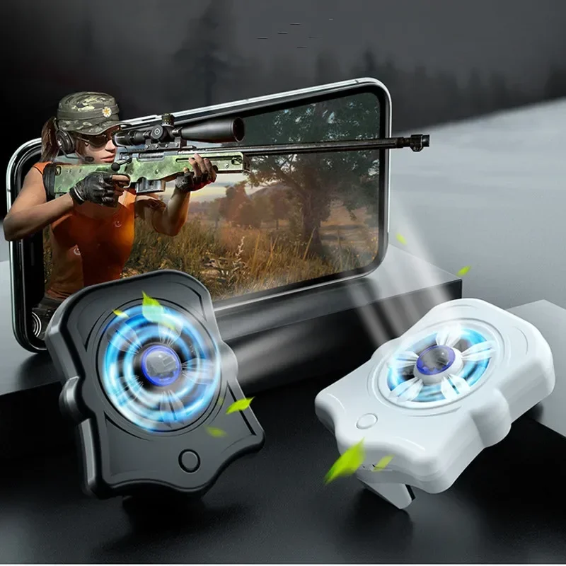 

P9 Universal ABS Mobile Phone Gaming Accessories Cooling Fan for PUBG Game Cooler for IOS Android Air-cooled Back-clip Radiator