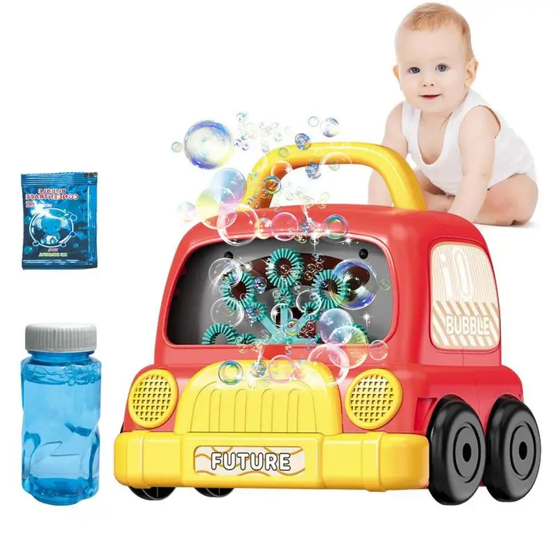 

Bubble Maker Bubble Machine Toys With Music And Light Electric Bubbles Machine For Outdoor Activities Party Favor Festival New